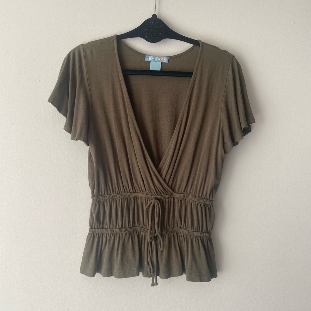 Olive Green Top